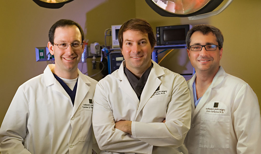 Our Doctors, Ben J. Kirbo, M.D., Laurence Z. Rosenberg, M.D. and Chris DeRosier, M.D.