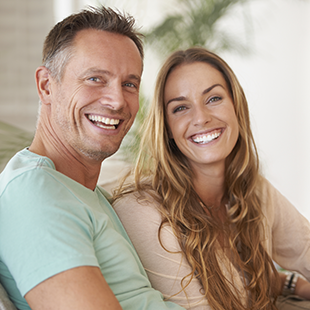 Smiling couple