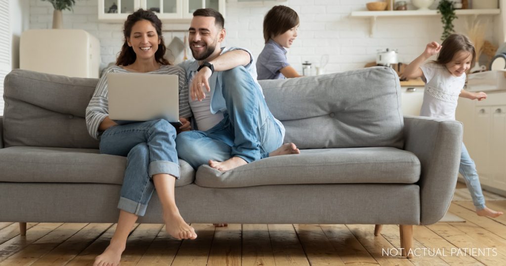 Couple researching Hair Restoration options