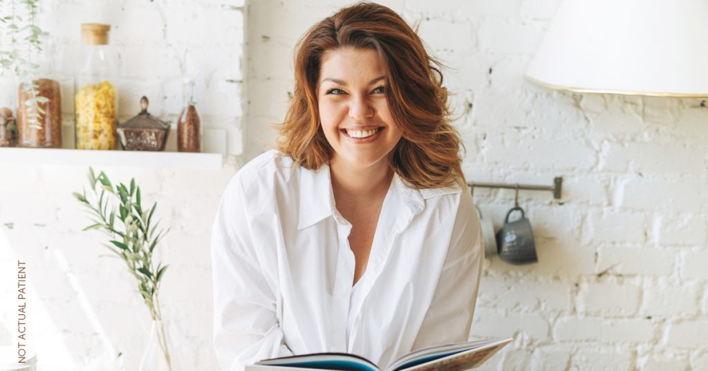 Young woman considering a breast reconstruction