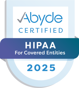 Abyde-HIPAA for Covered Entities Certified Badge-2025