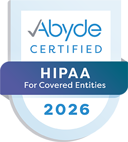 Abyde-HIPAA for Covered Entities Certified Badge-2026